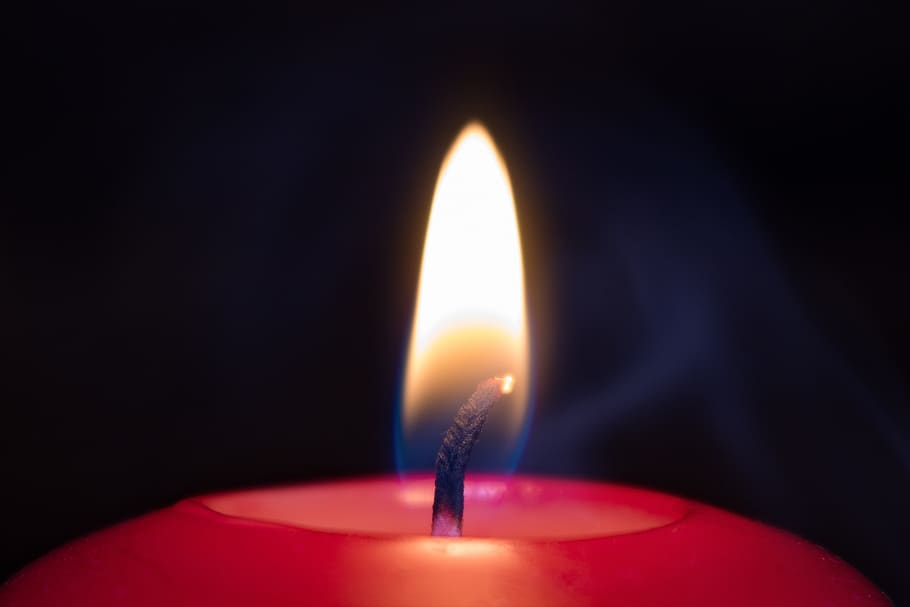 candle, flame, light, candlelight, red, mood, advent, fire, HD wallpaper
