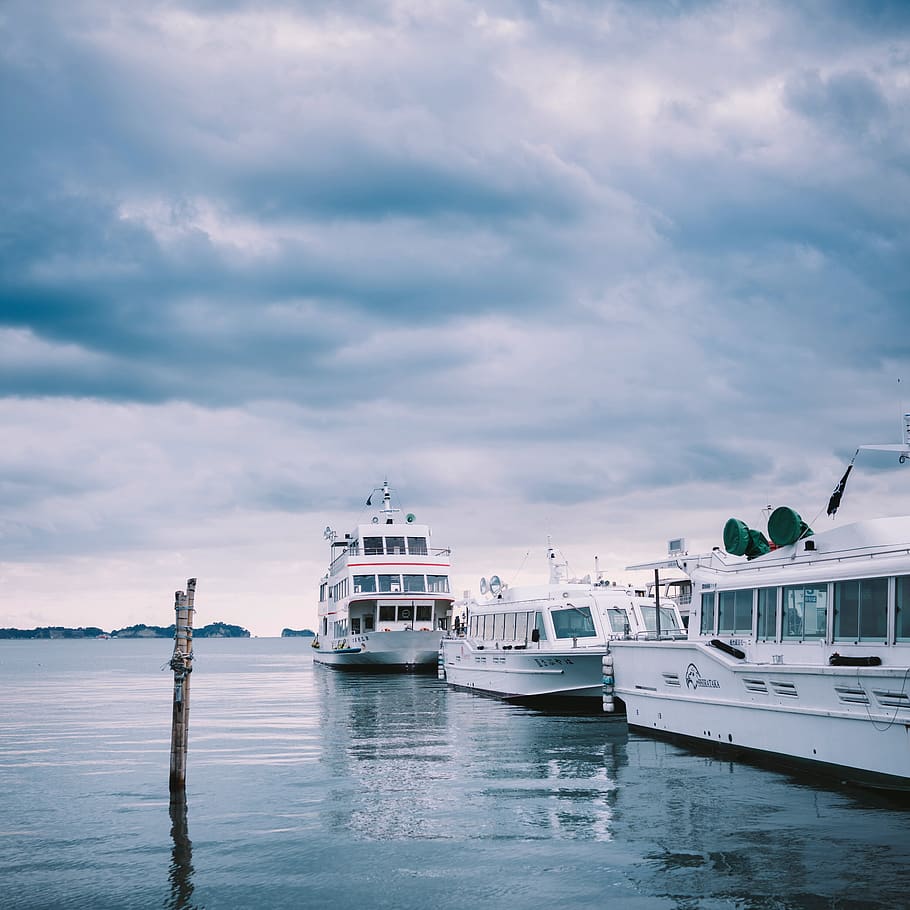 日本, sendai, ship, boat, japan, nautical vessel, cloud - sky HD wallpaper