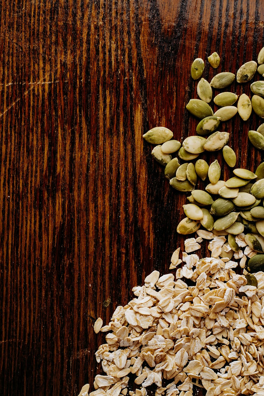 Seeds On Brown Surface, cereals, food, food and drink, wellbeing HD wallpaper