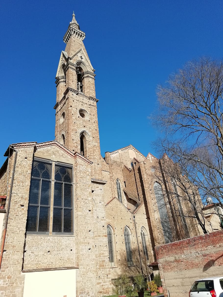 gothic architecture, blue sky, winter, building exterior, built structure HD wallpaper