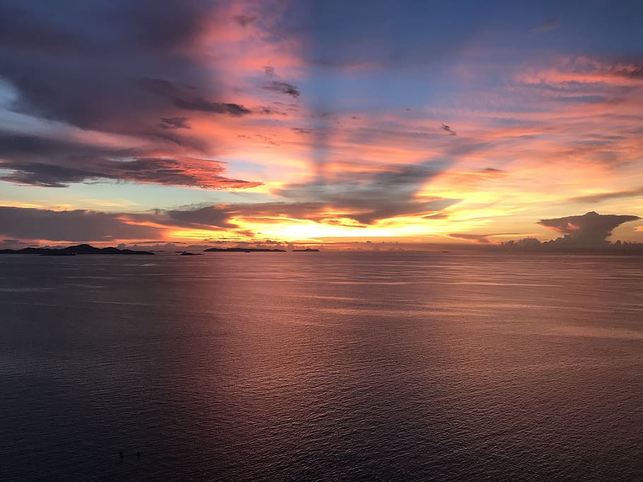 sunset, sky, mood, atmospheric, afterglow, rest, twilight, romantic HD wallpaper