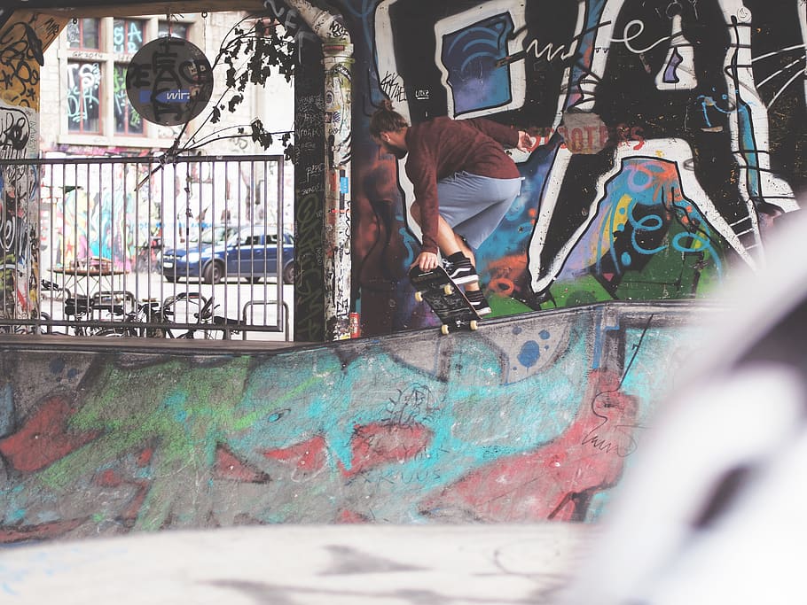 dynamic, urban, city, blured, action, sport, shoe, bun, man HD wallpaper