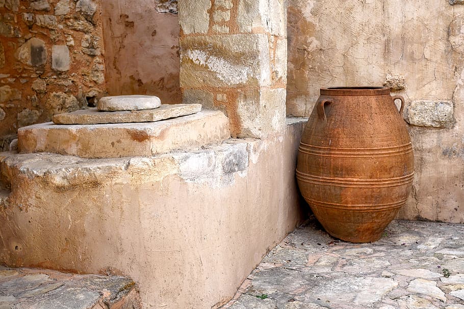 old, container, barrel, antique, storage, crete, sound, architecture HD wallpaper