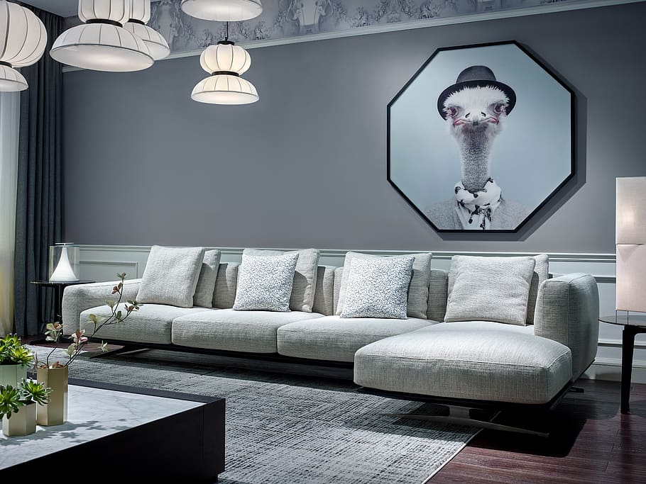 home, sofa, interior, lighting equipment, furniture, home interior HD wallpaper