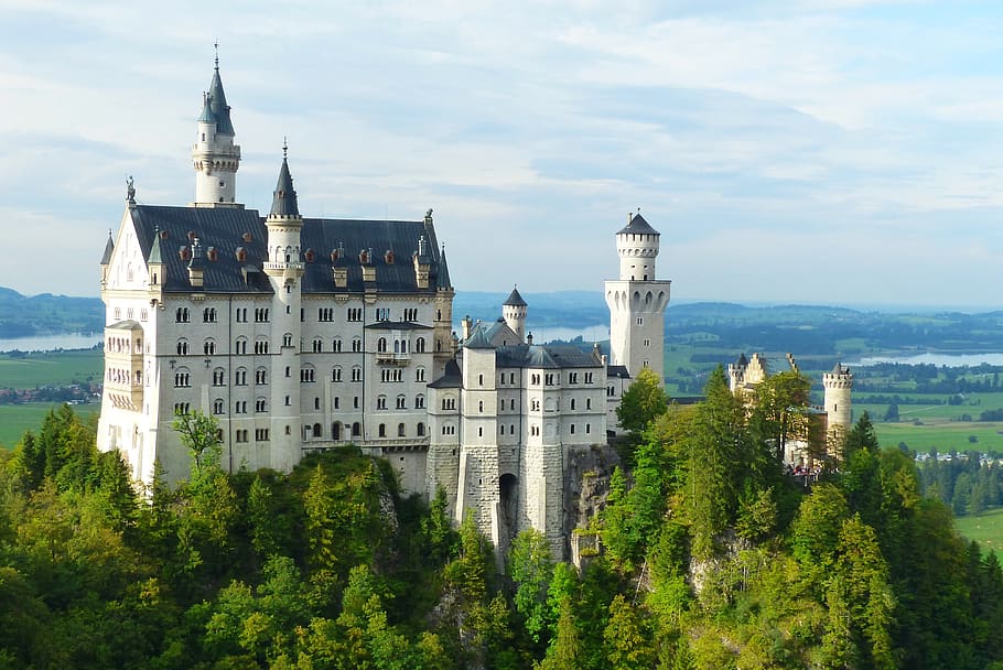 Neuschwanstein Castle, Germany, ancient, architecture, attraction HD wallpaper