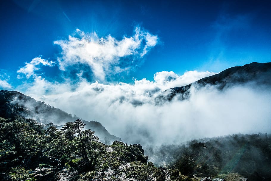 taiwan, 玉山南峰, cloud, sun, scenics - nature, beauty in nature, HD wallpaper