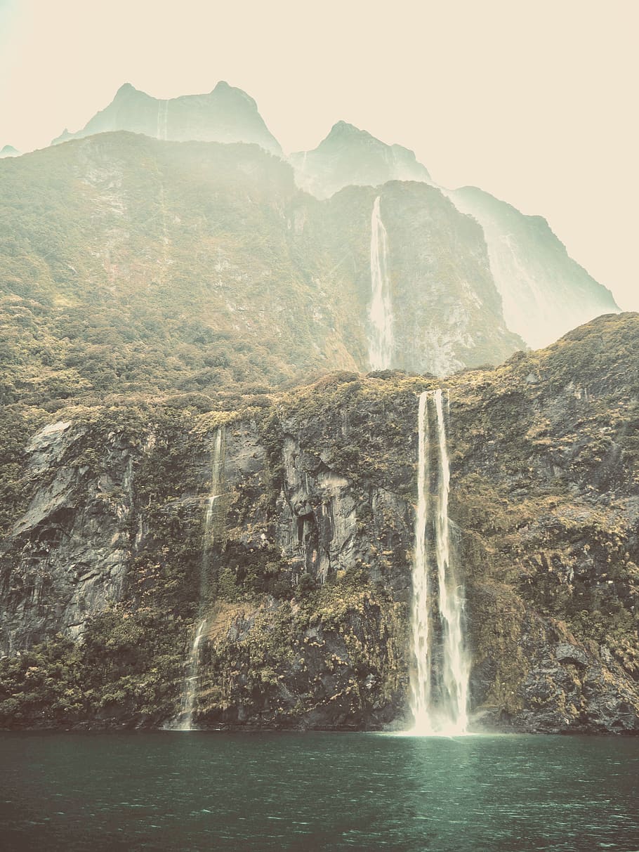 waterfalls during daytime, river, outdoors, nature, scenery, landscape HD wallpaper