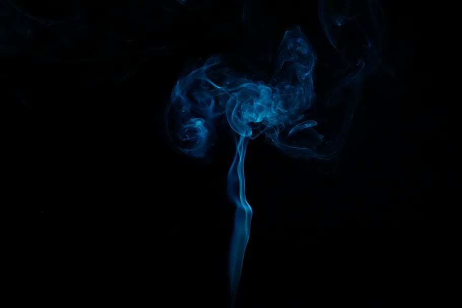 smoke illustration, black background, studio shot, smoke - physical structure HD wallpaper