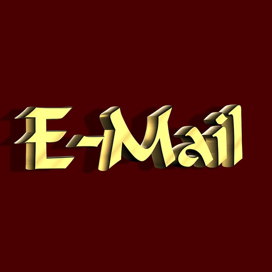 golden, email, text, character, 3dtext, indoors, capital letter HD wallpaper