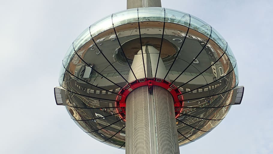 observation tower, i360, seafront, brighton, east sussex, england HD wallpaper
