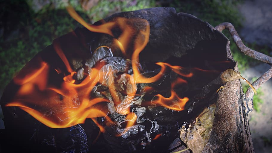 Time Lapse Photography of Flame, burn, burning, burnt, close-up HD wallpaper