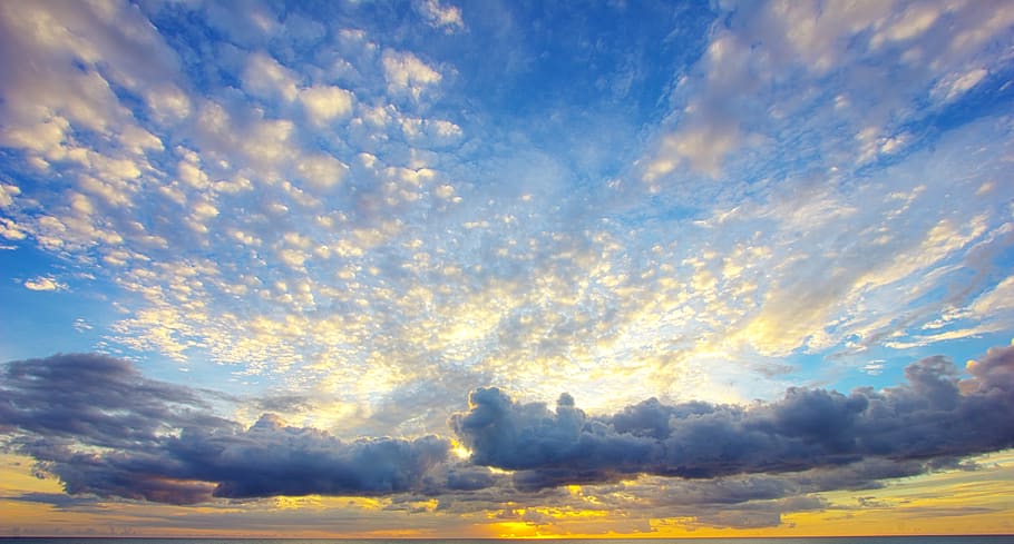 clouds, sky, sunset, cloud - sky, beauty in nature, scenics - nature HD wallpaper