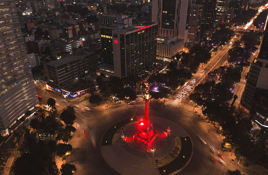 mexico city, reforma, angel, angel independence, angel independencia, HD wallpaper