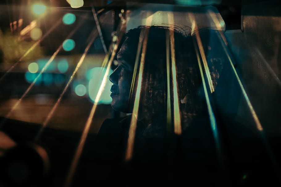 doubleexposure, light, music, musical instrument, arts culture and entertainment HD wallpaper