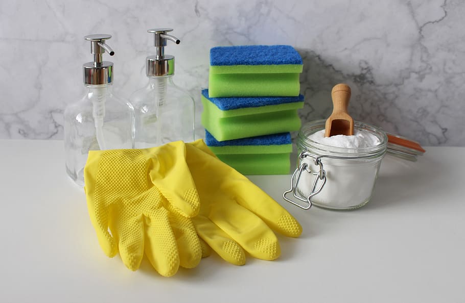 gloves, cleaning, wash, hygiene, soap, budget, wipe, cleaning agents