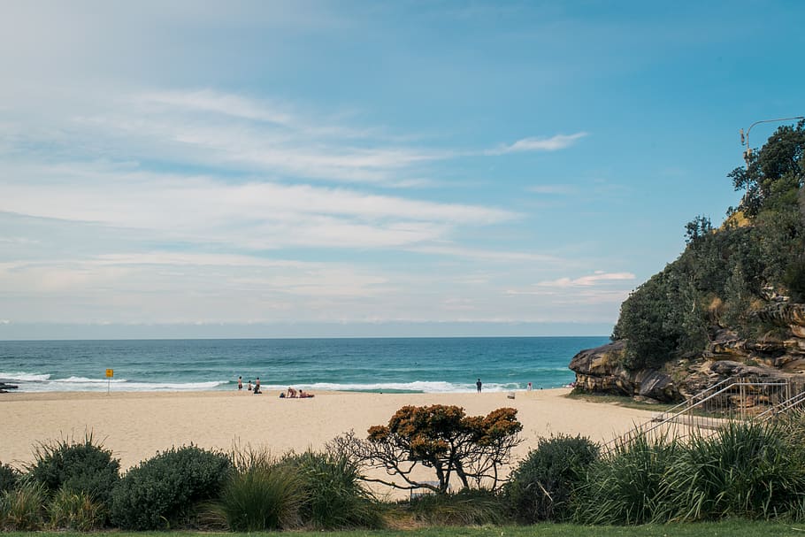 tamarama beach, australia, sand, pacific ocean, coast, sydney, HD wallpaper