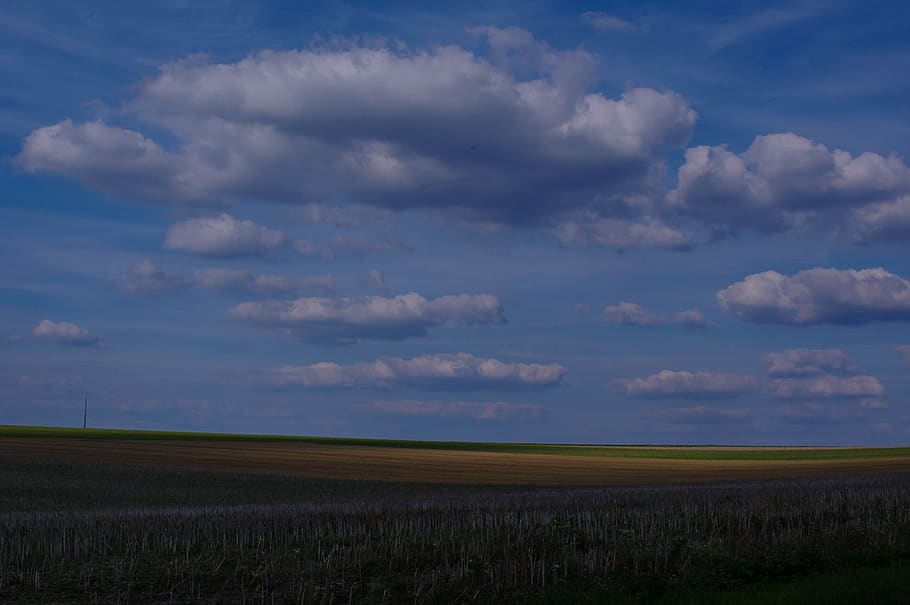 francja, villon, landscape, clouds, air, crop, cloud - sky HD wallpaper
