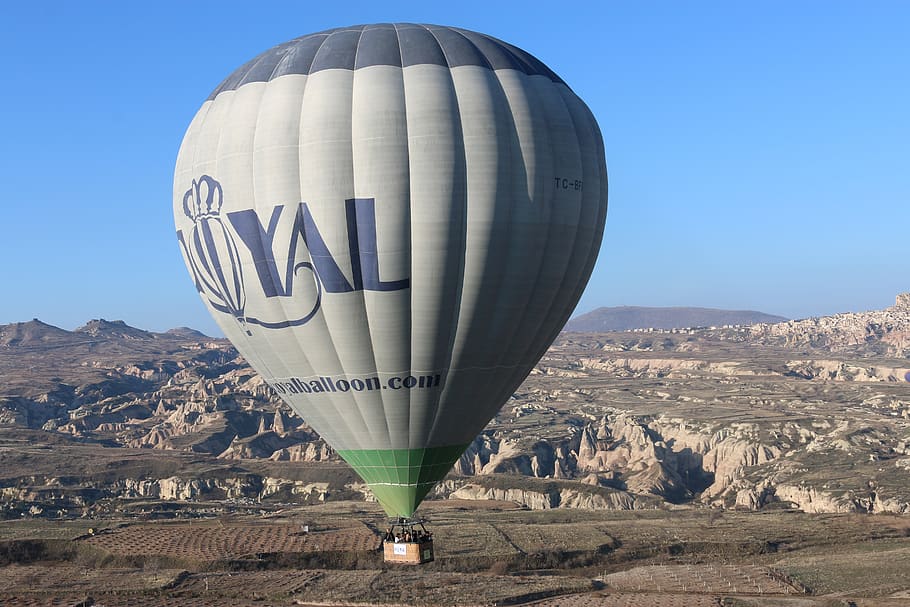 air balloon, floating, ballooning, sky, hot air balloon, transportation HD wallpaper