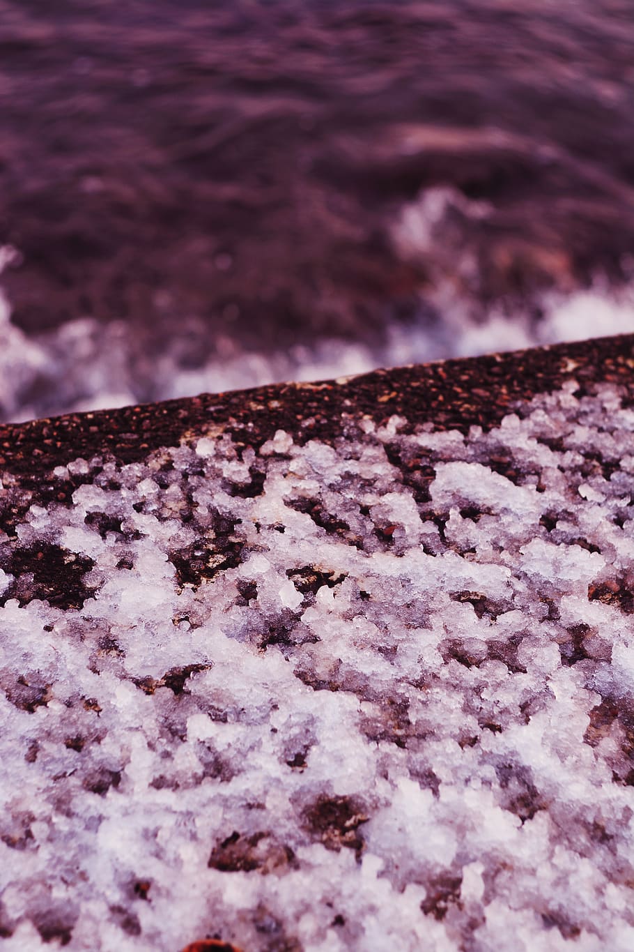 ice, icicle, wallpaper, background, sea, water, waves, nature HD wallpaper