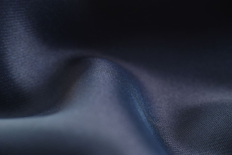 Black Textile in Focus Photography, blue, close-up, colors, dark HD wallpaper