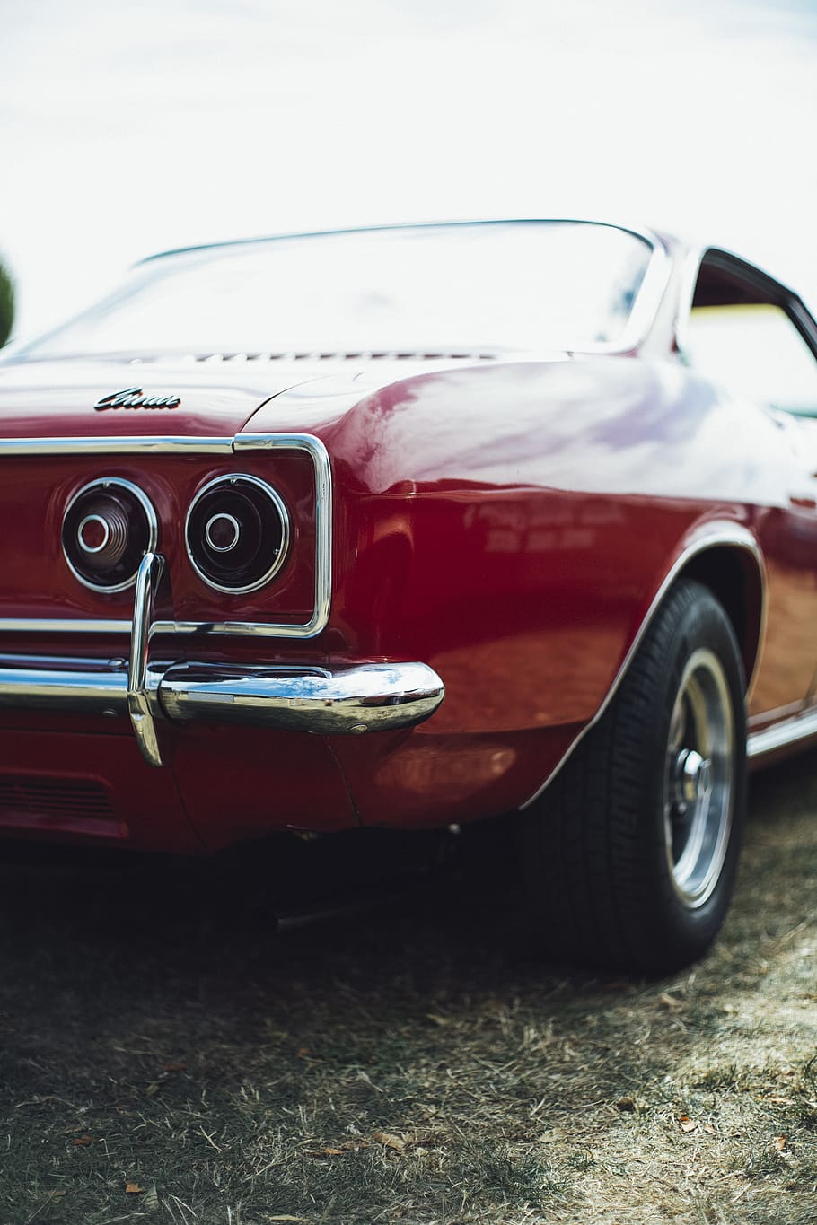 red coupe, car, mode of transportation, motor vehicle, land vehicle HD wallpaper