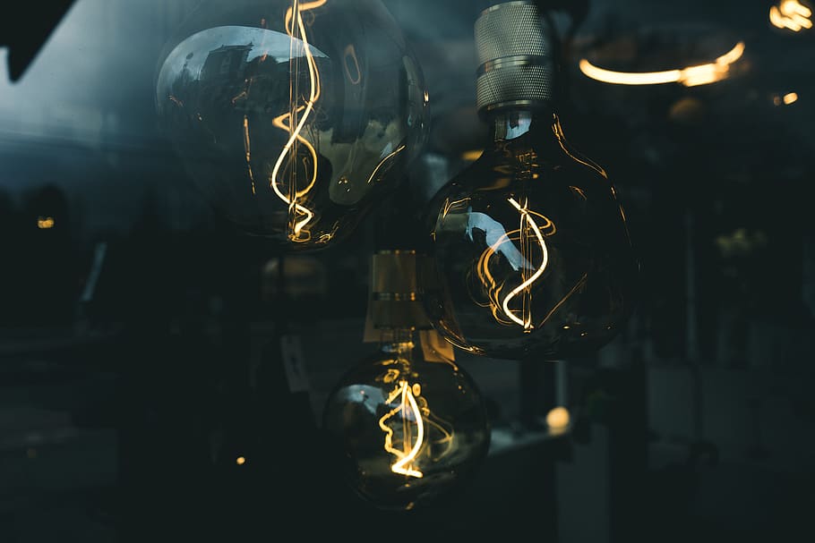 light bulbs turned off, glass - material, lighting equipment HD wallpaper