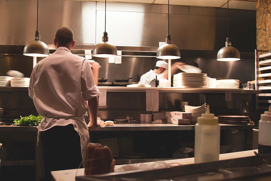 restaurant, kitchen, chefs, cooks, food, culinary, real people HD wallpaper