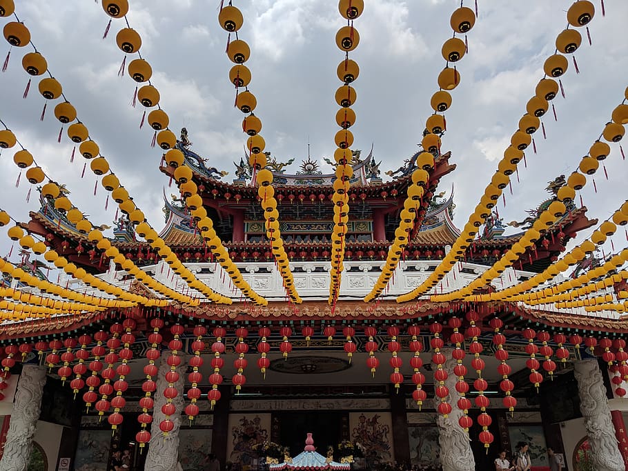 architecture, building, temple, shrine, pagoda, worship, human HD wallpaper