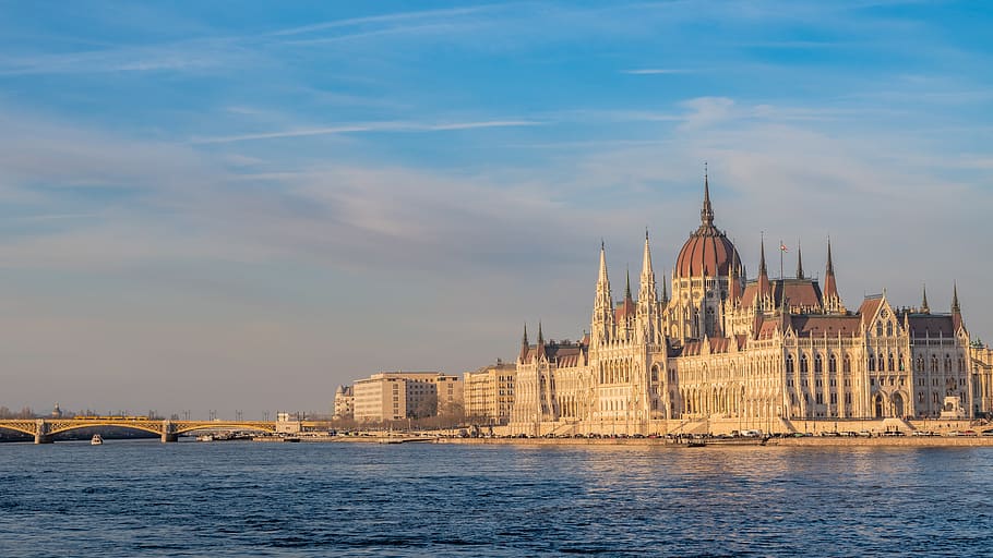 budapest, danube, hungary, architecture, river, city, water HD wallpaper