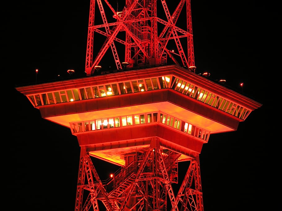 Eiffel Tower, architecture, illuminated, lights, night, built structure HD wallpaper