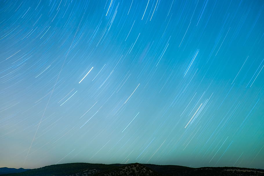 nature, night, sky, stars, time lapse, astronomy, star - space HD wallpaper