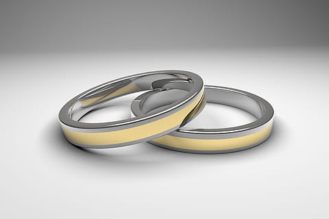 ring, wedding, rings, gold, silver, celebration, obligation HD wallpaper