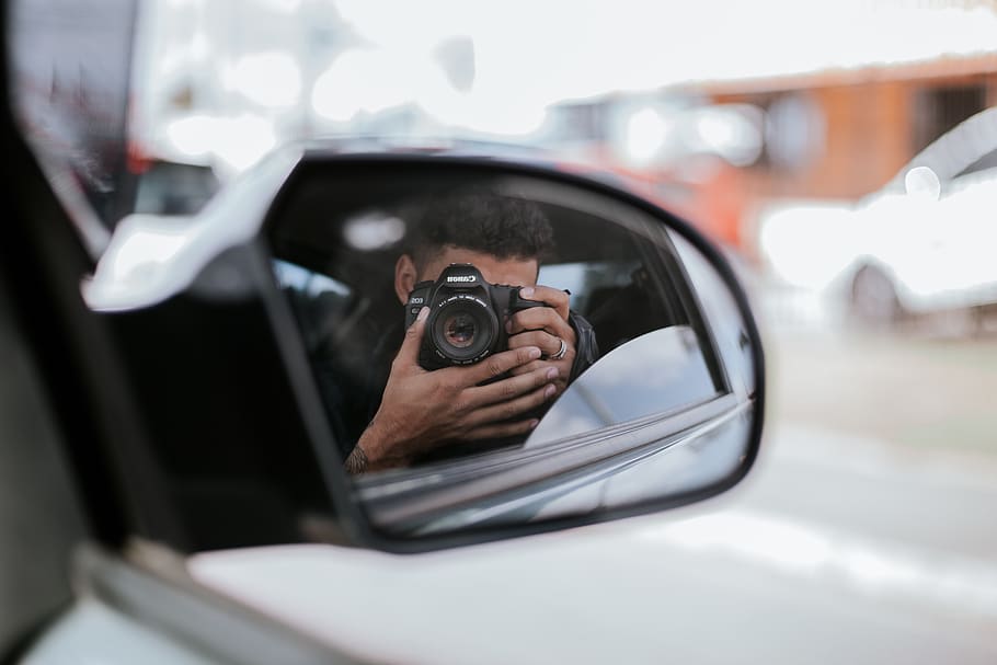 Person Holding Black Dslr Camera, automobile, blur, camera lens