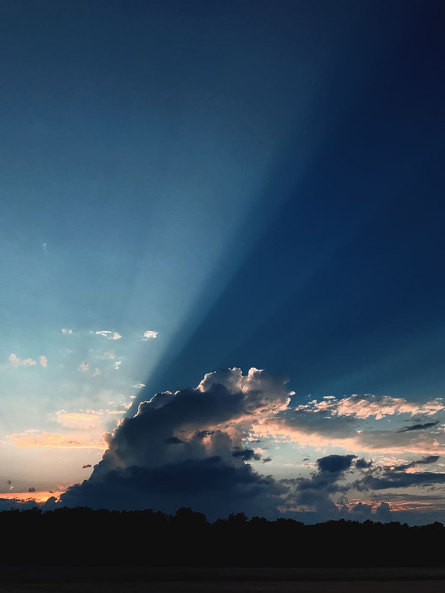 sky, sunset, clouds, light, cloud - sky, beauty in nature, scenics - nature HD wallpaper