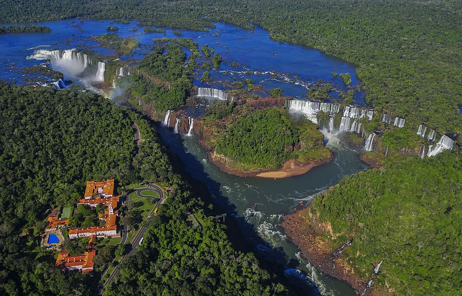 argentina, iguazu falls, iguazufalls, forest, misiones, landscape, HD wallpaper