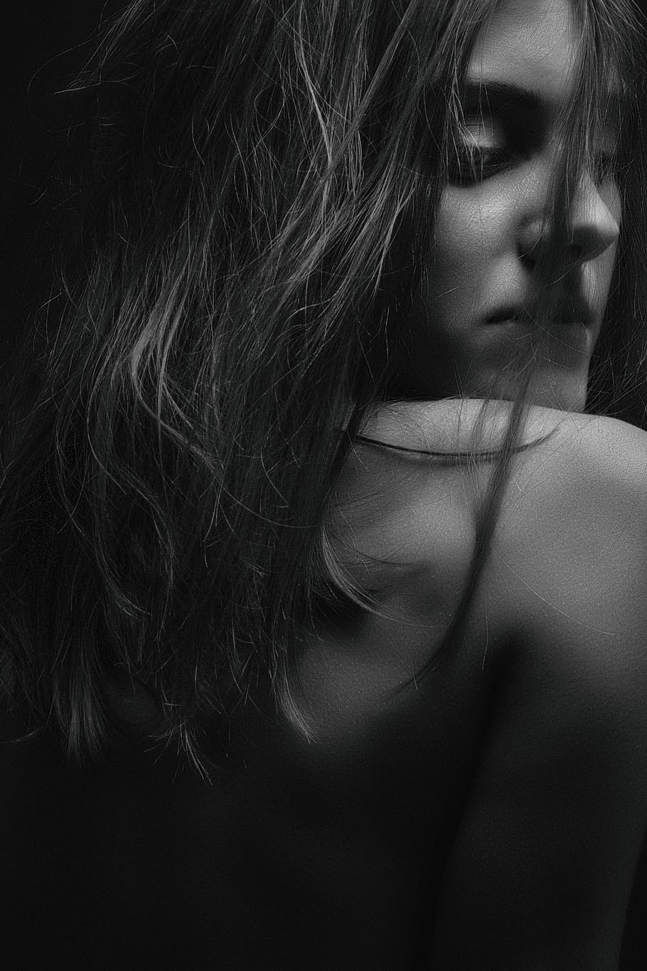 long haired woman facing back, one person, young women, young adult HD wallpaper