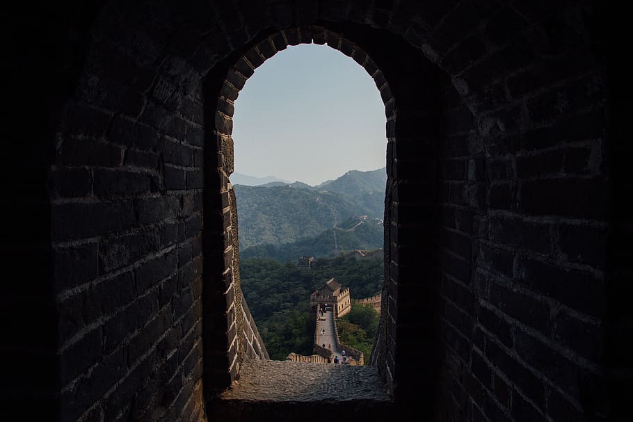 china, beijing, brick, stone, travel, explore, mountains, wall HD wallpaper
