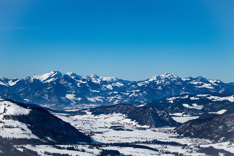 mountains, alpine, panorama, alpine panorama, snow, mountain landscape HD wallpaper