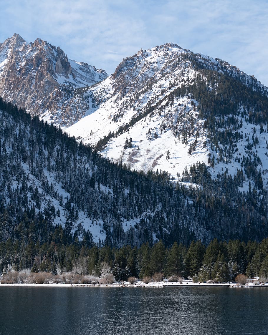 snow covered mountain, outdoors, nature, mountain range, ice HD wallpaper