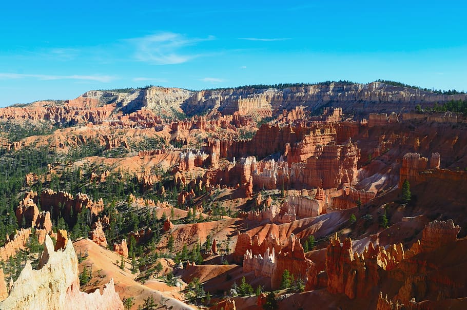 bryce, utah, red, formation, landscape, scenic, canyon, rock formation HD wallpaper