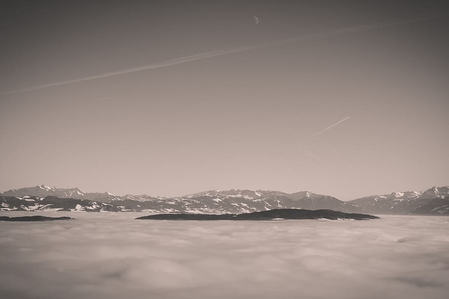 switzerland, clouds, cloudscape, mountains, outdoor, sea of clouds HD wallpaper