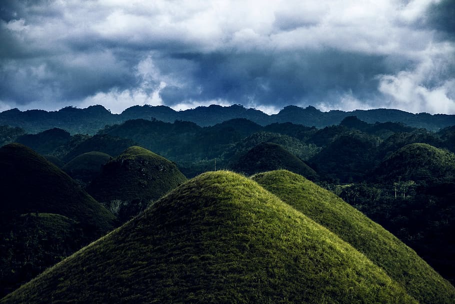 Chocolate Hills, Bohol, Philippines, nature, outdoors, countryside