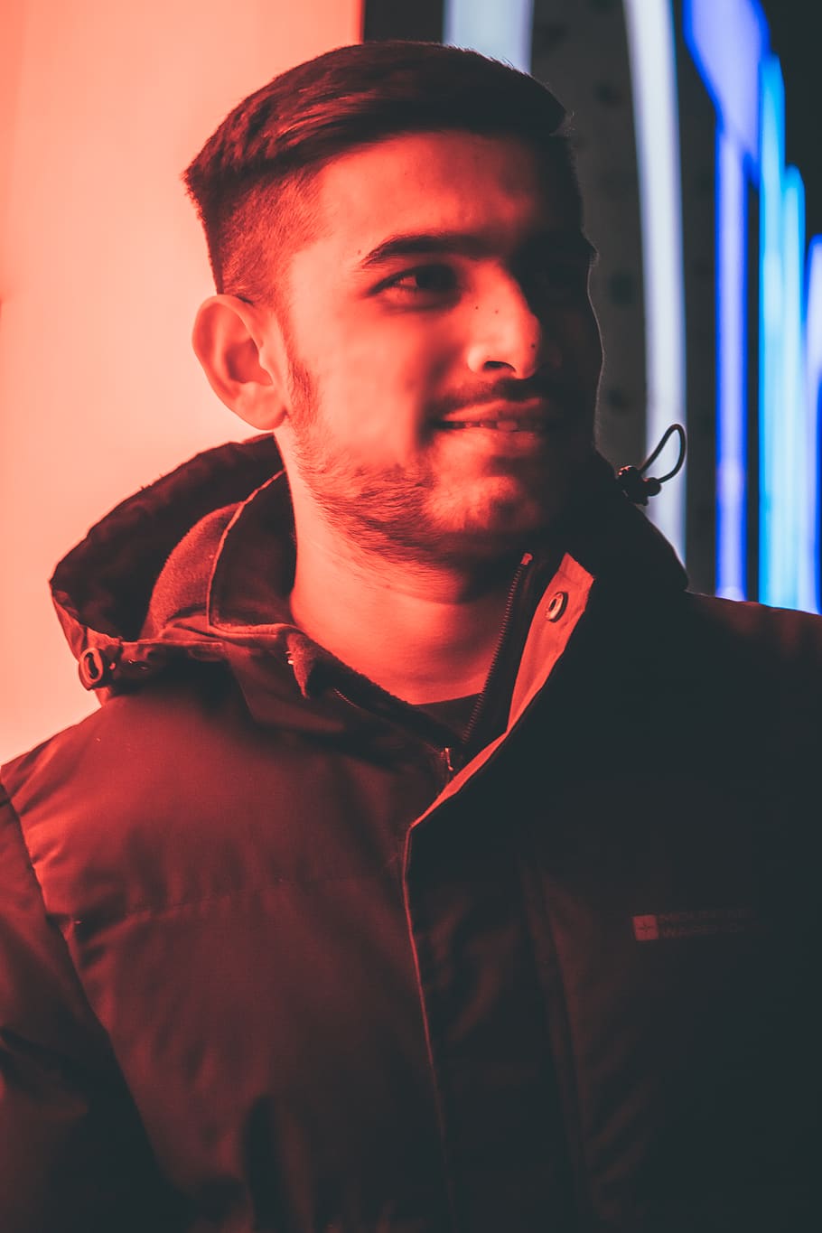 man wearing black jacket, person, human, photography, portrait HD wallpaper