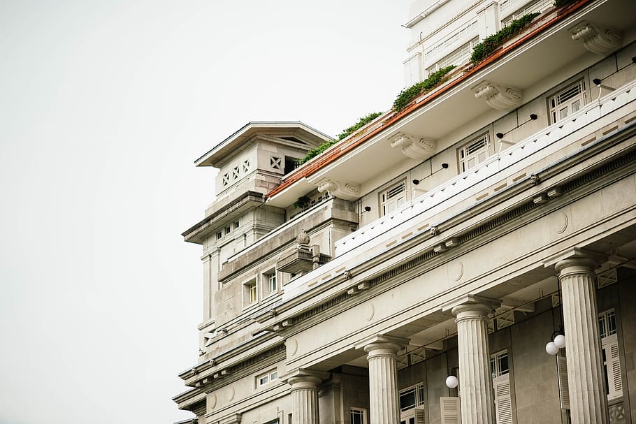building exterior, built structure, architecture, sky, low angle view, HD wallpaper