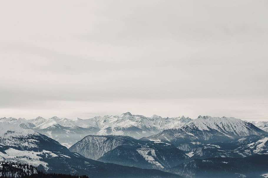austria, tauplitz, mountain, mountains, sky, winter, background HD wallpaper