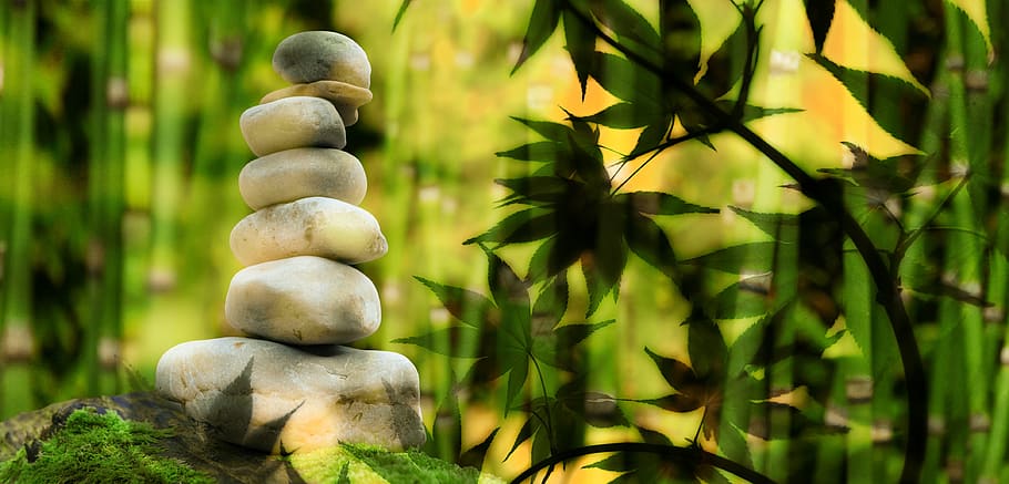 wellness, stones, stack, relaxation, meditation, balance, spiritual, HD wallpaper
