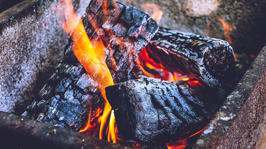 ukraine, kyiv, киев, grill, barbeque, fire, charcoal, heat - temperature, HD wallpaper