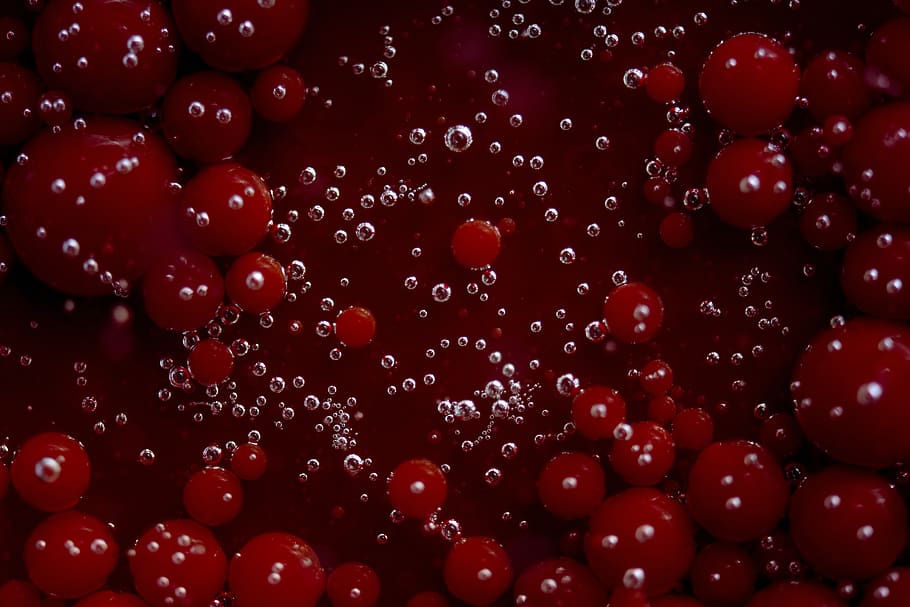 red bubbles clip art, food and drink, fruit, full frame, healthy eating, HD wallpaper