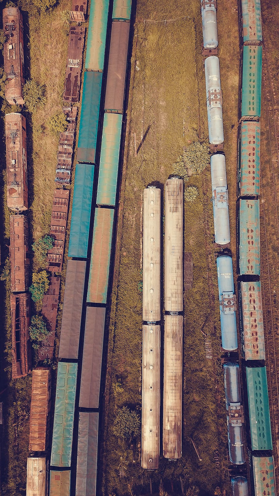 assorted-color trains, scenery, nature, outdoors, landscape, brazil HD wallpaper