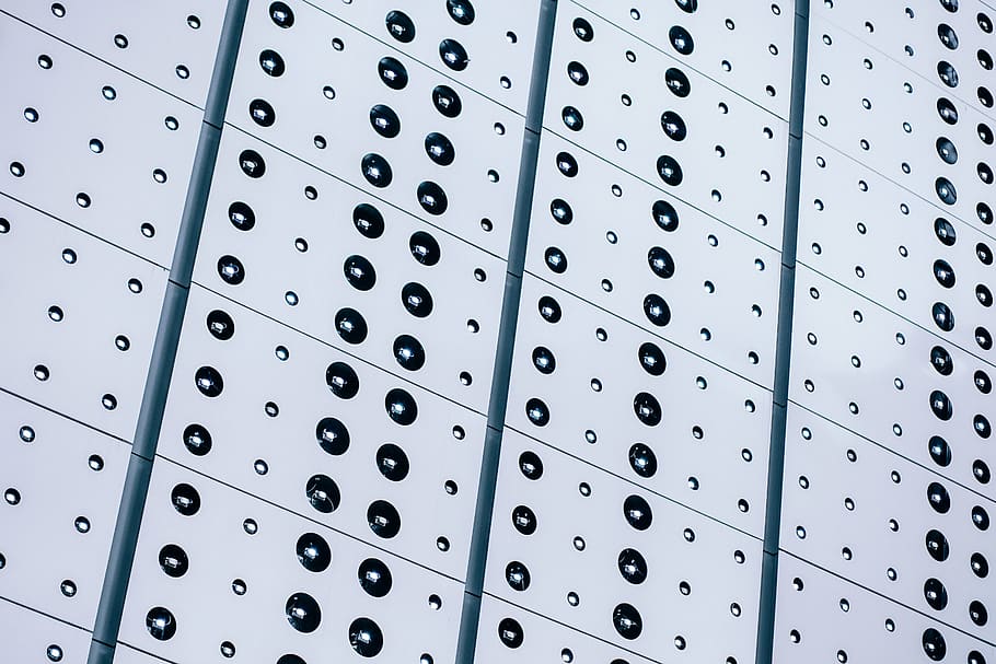 White and Gray Dotted Frame, architecture, bright, building, colors HD wallpaper